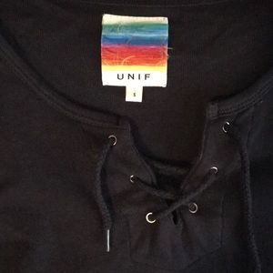 UNIF baby tie back t shirt